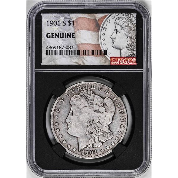 1901-S $1 Morgan Silver Dollar Coin NGC Genuine