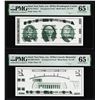 Set of Giori Test Note Washington & Lincoln Memorial PMG Gem Uncirculated 65EPQ