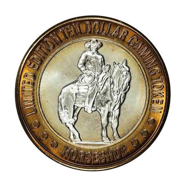 .999 Fine Silver Horseshoe Las Vegas, Nevada $10 Limited Edition Gaming Token