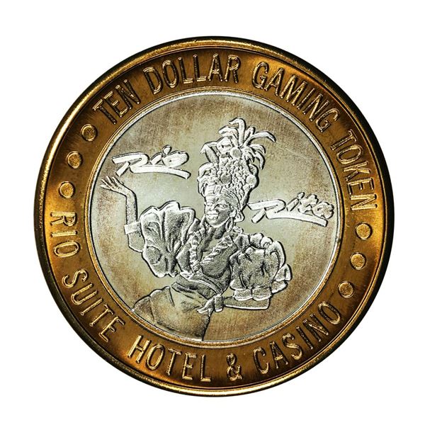 .999 Silver Rio Suite Hotel & Casino Las Vegas $10 Limited Edition Gaming Token