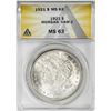 Image 1 : 1921 VAM-3 $1 Morgan Silver Dollar Coin ANACS MS63