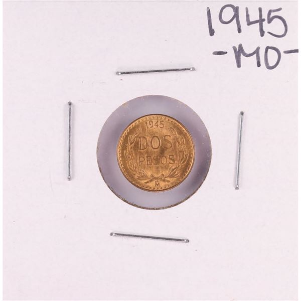 1945 Mexico Dos Pesos Gold Coin