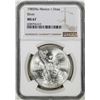 Image 1 : 1985Mo Mexico 1 Onza Libertad Silver Coin NGC MS67