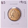 Image 1 : 1912 $5 Indian Head Half Eagle Gold Coin