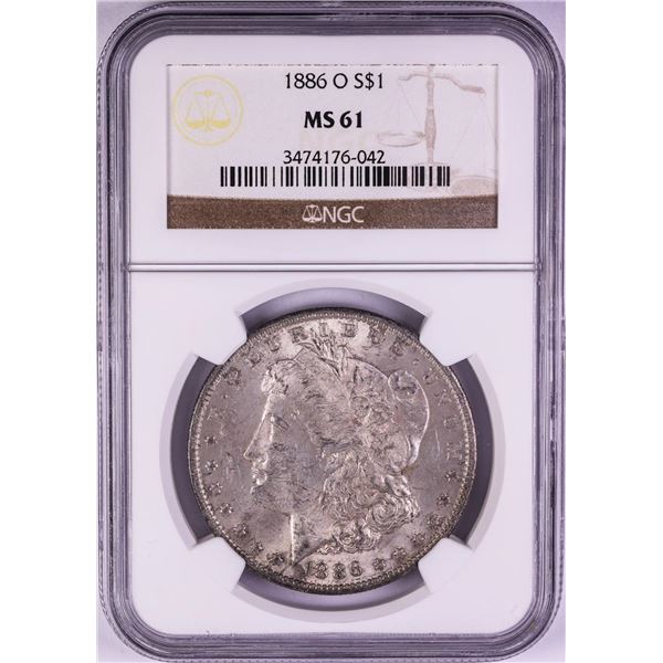 1886-O $1 Morgan Silver Dollar Coin NGC MS61