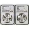 Image 1 : Lot of (2) 1985Mo Mexico 1 Onza Libertad Silver Coins NGC MS65