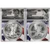 Image 2 : Lot of 2021 Type 1 & Type 2 $1 American Silver Eagle Coins ANACS MS70 First Strike