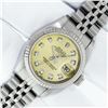 Image 2 : Rolex Ladies Stainless Steel Yellow Diamond Datejust Wristwatch