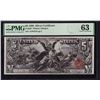 Image 1 : 1896 $5 Educational Silver Certificate Note FR.268 PMG Choice Uncirculated 63