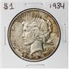 Image 1 : 1934 $1 Peace Silver Dollar Coin