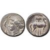 Image 1 : ANCIENT COINS. Greek. Siculo-Punic (c.345-315 BC), Silver Tetradrachm, wreathed head of Ar