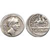 Image 1 : ANCIENT COINS. Roman. L. Marcius Philippus (56 BC), Silver Denarius, diademed head of Ancu
