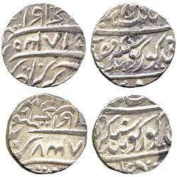 WORLD COINS. INDIA. Sikh Empire. Early Rupees (2), Amritsar, VS 1835, 1837 (Herrli 01.03.0