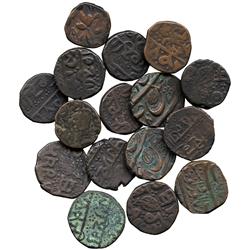 WORLD COINS. INDIA. Sikh Empire. Paisas (16), mainly Amritsar types. Fine to very fine.  (