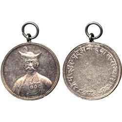 WORLD COINS. INDIA. Medals. Dewas Junior Branch, Silver Medal, 1938, obv bust of Malhar Ra