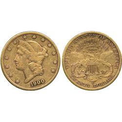 WORLD COINS. UNITED STATES OF AMERICA. Gold 20-Dollars, 1900 S, San Francisco, 33.31g (F 1