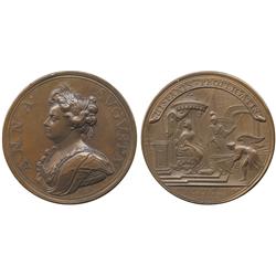 COMMEMORATIVE MEDALS. BRITISH HISTORICAL MEDALS. Anne, Battle of Saragossa, Copper Medal, 