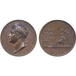 COMMEMORATIVE MEDALS. BRITISH HISTORICAL MEDALS. George IV, Coronation, Copper Medal, 1821