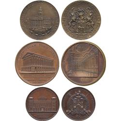 COMMEMORATIVE MEDALS. OTHER BRITISH MEDALS. Enlargement of Birmingham Town Hall, Copper Me