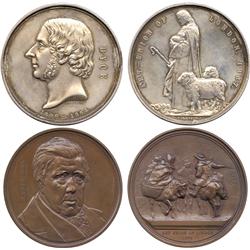 COMMEMORATIVE MEDALS BY THEME. Art, David Cox (1783-1859), landscape painter, Art Union of