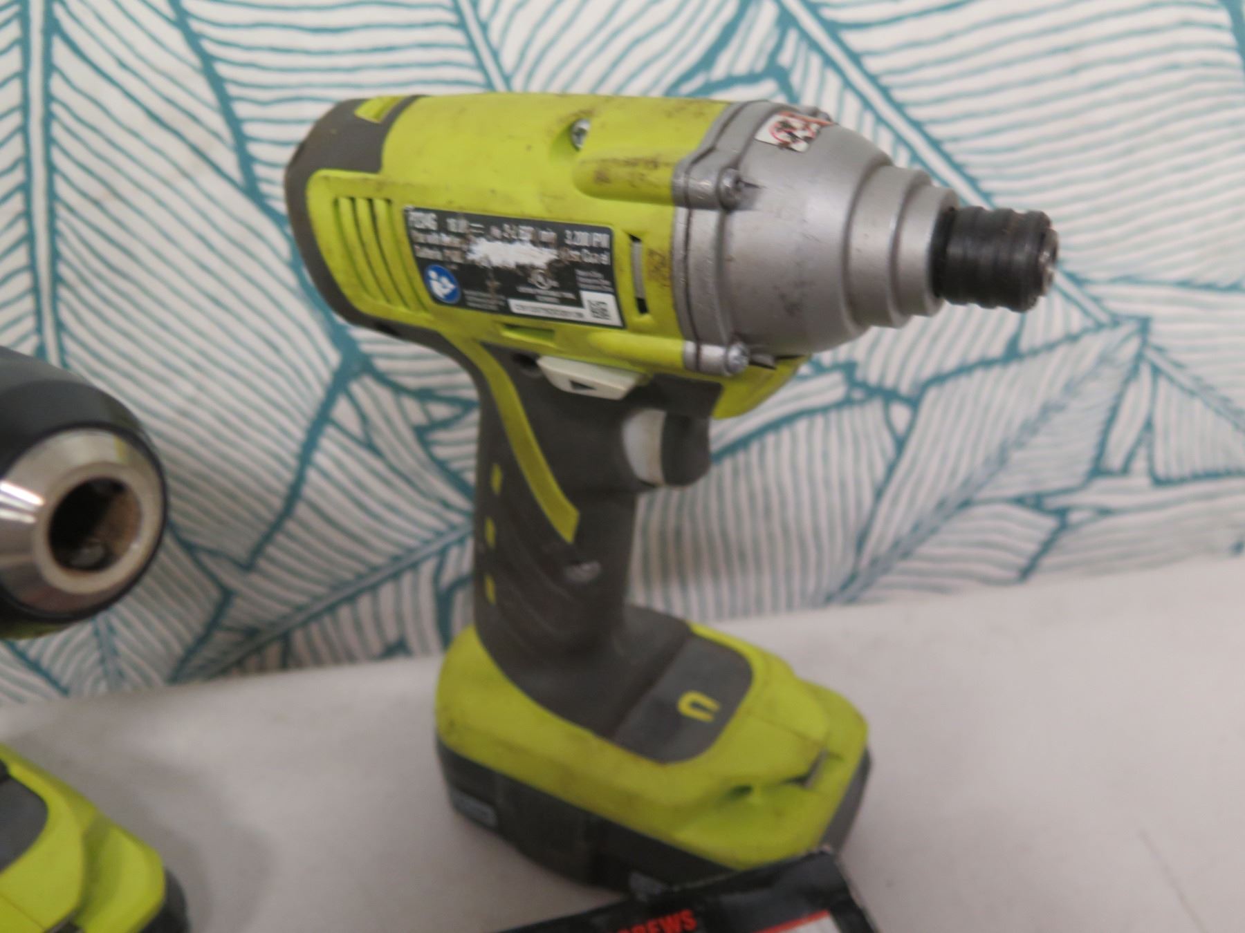 Ryobi P271 Drill Driver & P234G Impact Driver, Drywall Screws, Rope