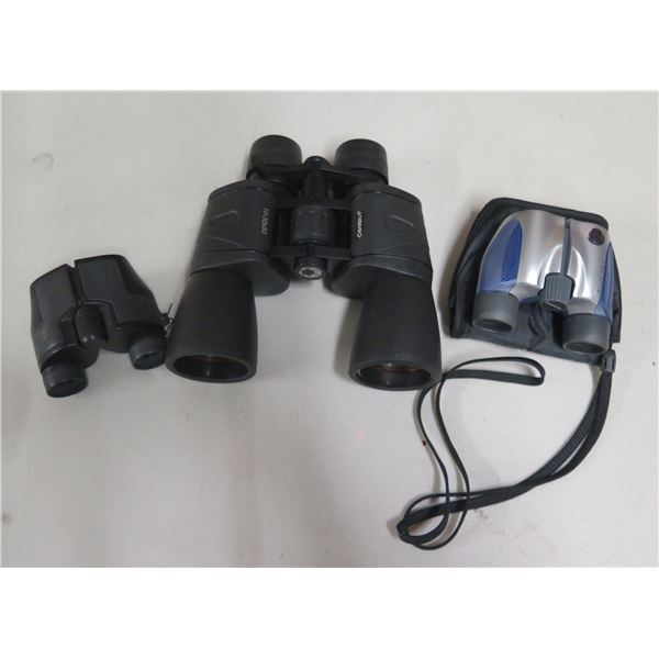 Qty 3 Pair Binoculars Barska & 8x21 DPC I Oahu Auctions