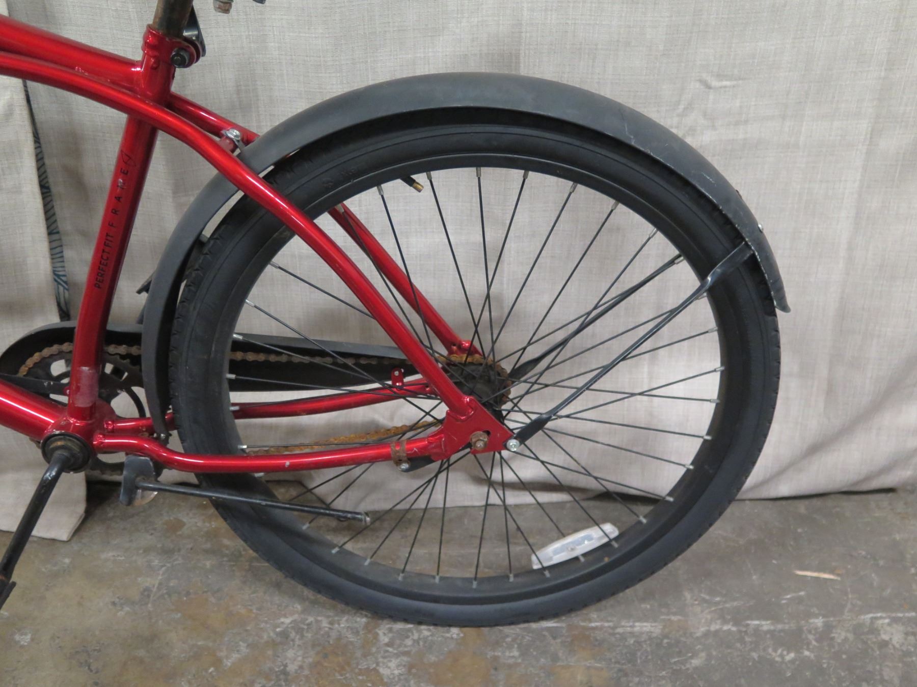 Huffy Cranbrook Perfect Fit Red Cruiser Bike w/ Coaster Brakes