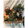 Christmas decor candle holders ect