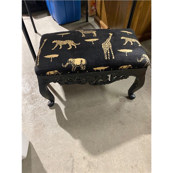 Bench one leg has been repaired