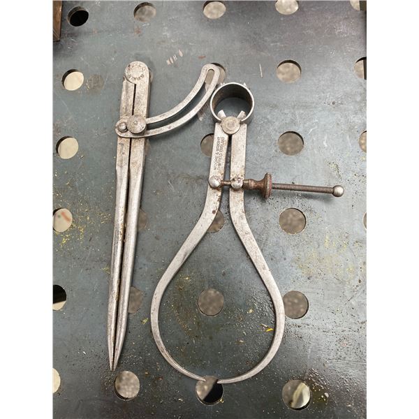 Divider and outside measuring caliper
