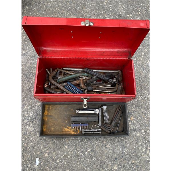 Tool box with Allen keys