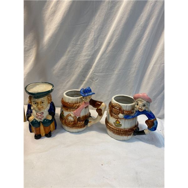 3 mugs made in Japan