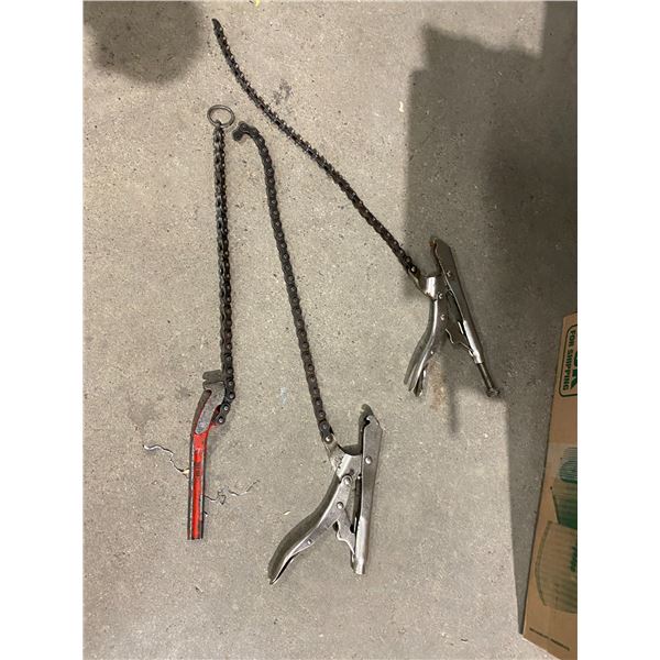 Chain grip Wrench.