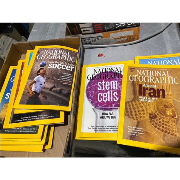 National geographic magazines