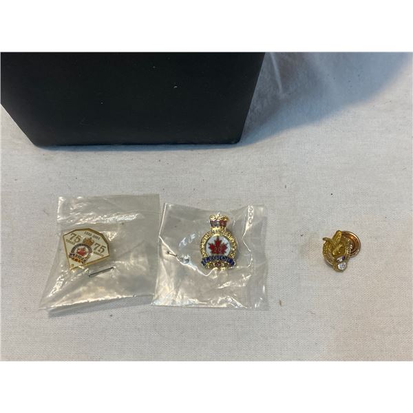 FOE pin stamped 10k and two legion pins