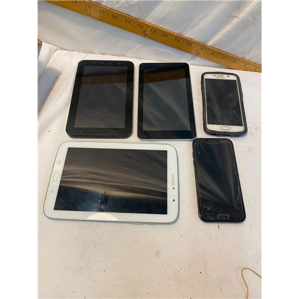 Assorted tablets and phones