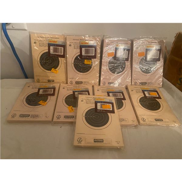 Lot of National Rifle Association official 75ft small bore rifle targets