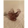 Glass rooster just over 4 inches tall