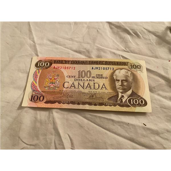 1975 $100 bill