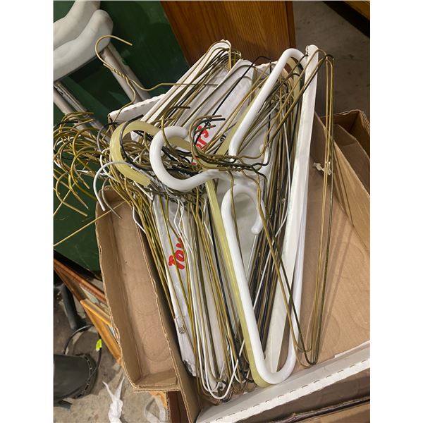 Lot of wire hangers