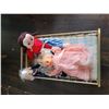 Image 2 : VINTAGE METAL TOY DOLL CRIB WITH 3 DOLLS