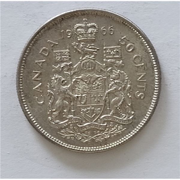 1966 SILVER 50 CENT PIECE CANADA