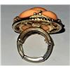 Image 4 : VINTAGE PEACH ORANGE EXPANDABLE RING