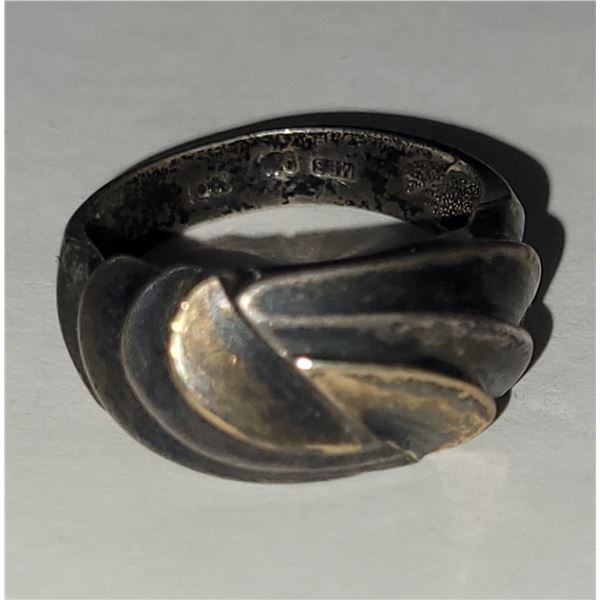 DECO STYLE SILVER RING 925/10K MRS