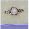 Image 2 : BEAUTIFUL OPAL AND CLEAR STONE RING