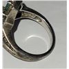 Image 4 : BEAUTIFUL SAPPHIRE AND EMEERALD 925 SILVER ESTATE RING