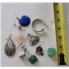 Image 1 : LOT OF MIX MATCH EARRINGS ONE IS STERLING SILVER