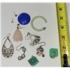 Image 2 : LOT OF MIX MATCH EARRINGS ONE IS STERLING SILVER