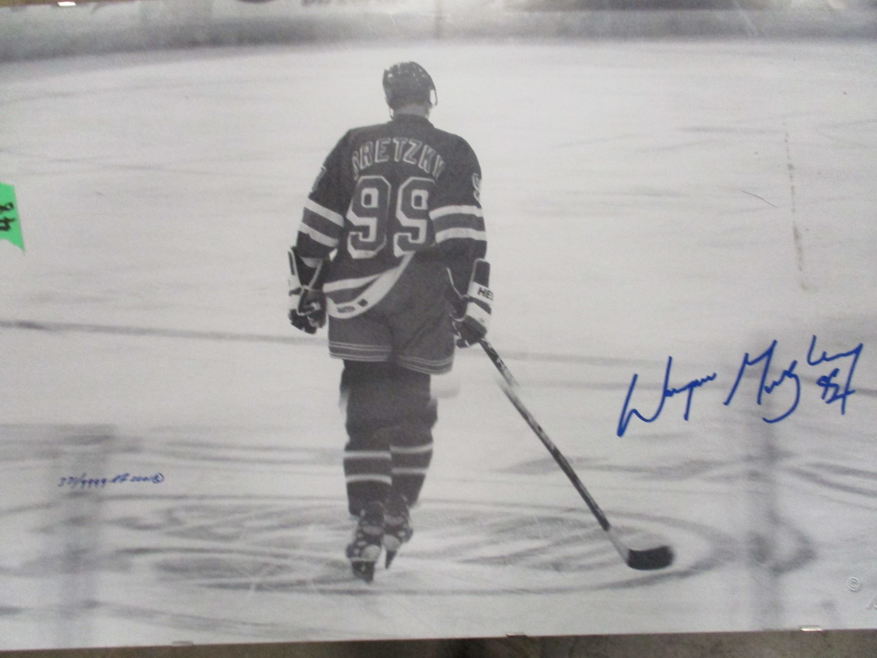 COLLECTIBLE/ESTATE: NUMBERED AND SIGNED PRINT OF #99 WAYNE GRETZKY ...