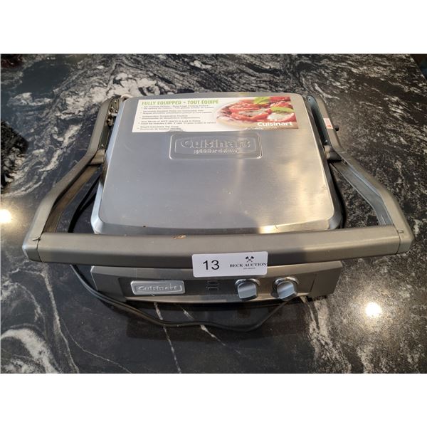 Cuisinart Griddler Deluxe GR15C Beck Auctions Inc.